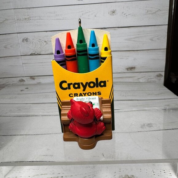 Crayola Hallmark Keepsake Bright Series Ornaments Lot of 3 Carols Castle Swing - Picture 3 of 16